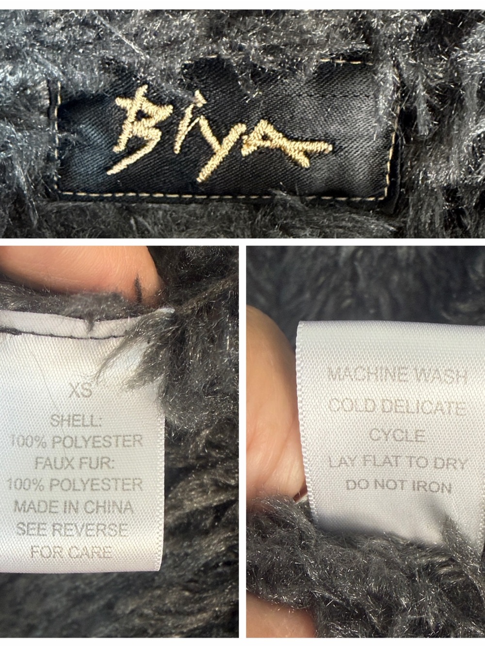 Johnny Was BIYA Shearling Faux Suede Embroidered Coat Hippie Boho XS Long Jacket - Picture 16 of 16